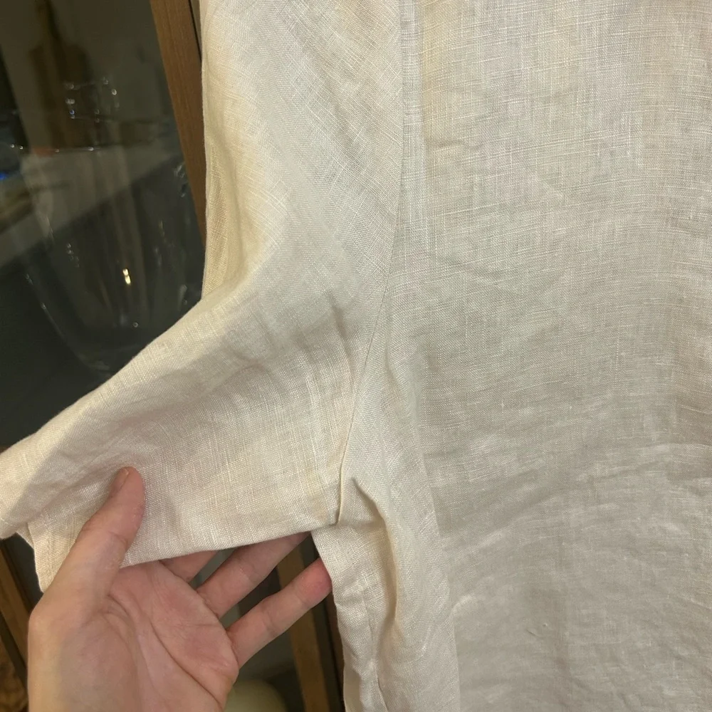 100% Linen Blouse Women - Picture 5 of 8